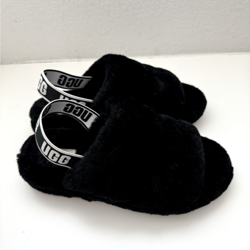 Ugg fluff yea slingback slide.